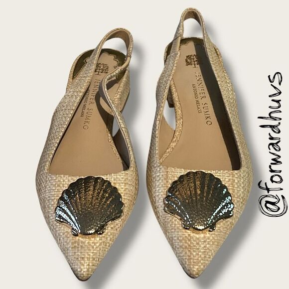 Antonio Melani x Jennifer Sumko Laminerva Shell Slingback Shoes – Size 5 - Picture 1 of 10